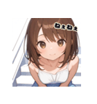 表情豊かな女の子 - かわいい日常スタンプ4（個別スタンプ：11）