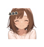 表情豊かな女の子 - かわいい日常スタンプ4（個別スタンプ：16）