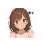 表情豊かな女の子 - かわいい日常スタンプ4（個別スタンプ：24）