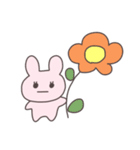 真顔のうさぴこ（個別スタンプ：2）