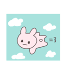 真顔のうさぴこ（個別スタンプ：4）