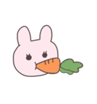 真顔のうさぴこ（個別スタンプ：5）