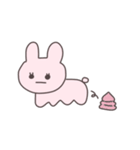 真顔のうさぴこ（個別スタンプ：6）