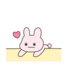 真顔のうさぴこ（個別スタンプ：9）