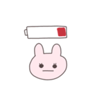 真顔のうさぴこ（個別スタンプ：10）
