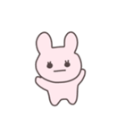 真顔のうさぴこ（個別スタンプ：11）