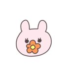 真顔のうさぴこ（個別スタンプ：12）