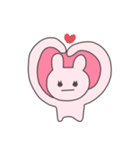 真顔のうさぴこ（個別スタンプ：14）