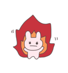 真顔のうさぴこ（個別スタンプ：20）