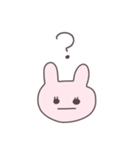 真顔のうさぴこ（個別スタンプ：22）