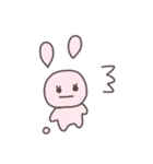 真顔のうさぴこ（個別スタンプ：24）
