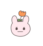 真顔のうさぴこ（個別スタンプ：27）