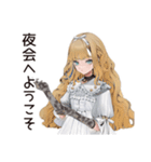 ゴシック＆ロリータガールの毎日挨拶（個別スタンプ：5）