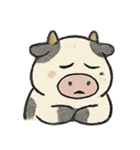 ムージー 無気力な牛の日常（個別スタンプ：9）