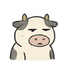 ムージー 無気力な牛の日常（個別スタンプ：14）