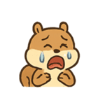 無事なふりリスの日常崩壊（個別スタンプ：24）