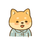 パジャマ柴犬のぐうたら生活（個別スタンプ：1）