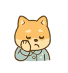 パジャマ柴犬のぐうたら生活（個別スタンプ：3）