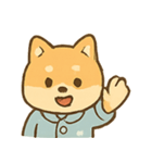 パジャマ柴犬のぐうたら生活（個別スタンプ：4）