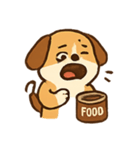 カンカンパップはお腹ぺこぺこ（個別スタンプ：8）