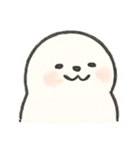 ふわふわアザラシくんの日常（個別スタンプ：1）