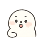 ふわふわアザラシくんの日常（個別スタンプ：2）