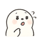 ふわふわアザラシくんの日常（個別スタンプ：4）