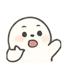 ふわふわアザラシくんの日常（個別スタンプ：8）