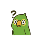 困惑インコくんの毎日ぽかん（個別スタンプ：4）