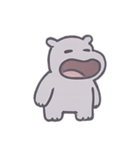 ぼーっとカバくんのゆるゆる日常（個別スタンプ：3）