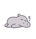 ぼーっとカバくんのゆるゆる日常（個別スタンプ：5）