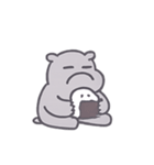 ぼーっとカバくんのゆるゆる日常（個別スタンプ：14）