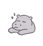 ぼーっとカバくんのゆるゆる日常（個別スタンプ：15）