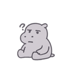 ぼーっとカバくんのゆるゆる日常（個別スタンプ：18）