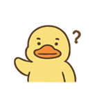 ぼーっとアヒルくんのふわふわ日常（個別スタンプ：1）