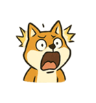 びっくり柴犬くんのオーバーリアクション（個別スタンプ：8）