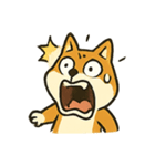 びっくり柴犬くんのオーバーリアクション（個別スタンプ：9）