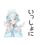 天使ちゃんの励ましリアクション♡（個別スタンプ：15）