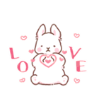 うさぎのふんわり感情スタンプ（個別スタンプ：31）