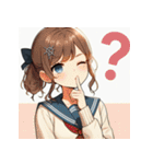 えっ？いろんな人のリアクション（個別スタンプ：7）