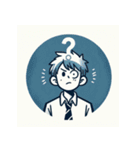 えっ？いろんな人のリアクション（個別スタンプ：8）