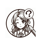 えっ？いろんな人のリアクション（個別スタンプ：10）
