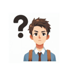 えっ？いろんな人のリアクション（個別スタンプ：30）