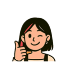 [アレンジ用]Y2Kっぽい女子01（個別スタンプ：10）