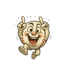 白球くん(野球ボール)リアクションver.1（個別スタンプ：1）