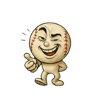 白球くん(野球ボール)リアクションver.1（個別スタンプ：7）