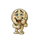 白球くん(野球ボール)リアクションver.1（個別スタンプ：9）