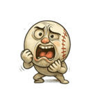 白球くん(野球ボール)リアクションver.1（個別スタンプ：22）
