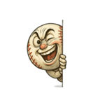白球くん(野球ボール)リアクションver.1（個別スタンプ：24）