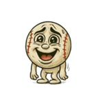 白球くん(野球ボール)リアクションver.1（個別スタンプ：35）